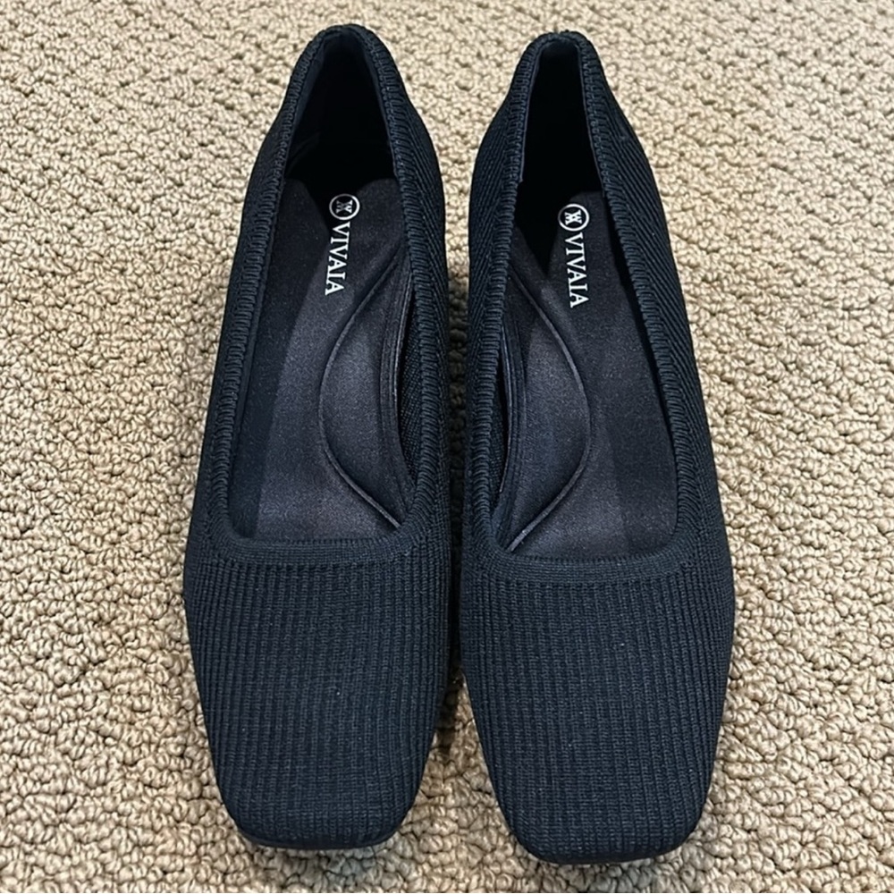 NEW Vivaia Melody Pro Square Toe Chunky Heels size 38 - Picture 3 of 4